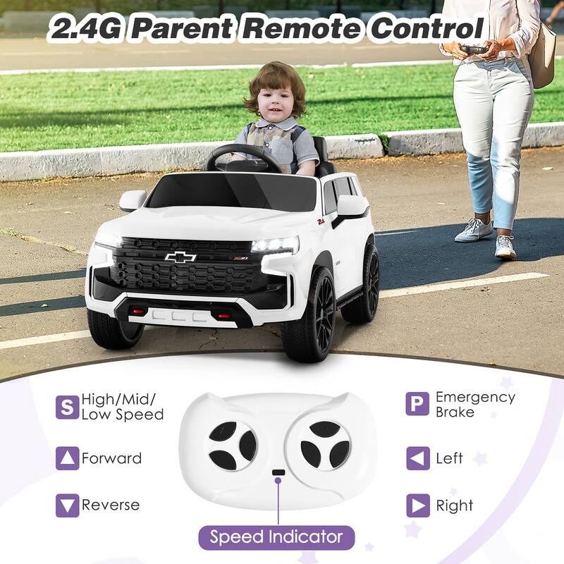 Gymax 12V Kids Ride On Car Chevrolet Tahoe Electric Truck SUV Remote - See Details