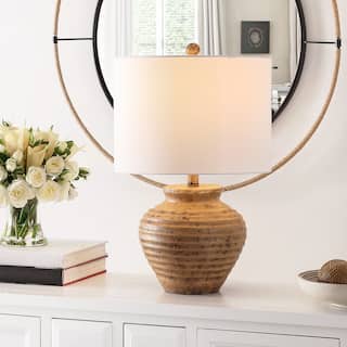 SAFAVIEH Lighting 23-inch Kamryn Resin Table Lamp - 14" x 14" x 23"