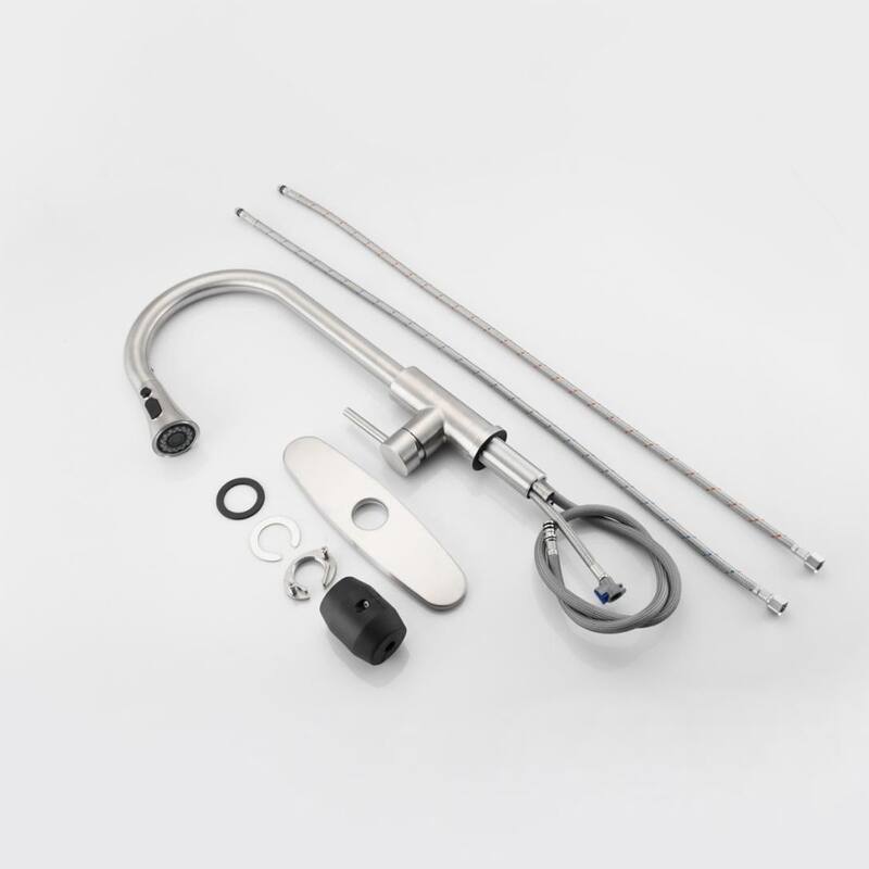 Topcraft Stainless Steel High Arc Pull Down Kitchen Faucet