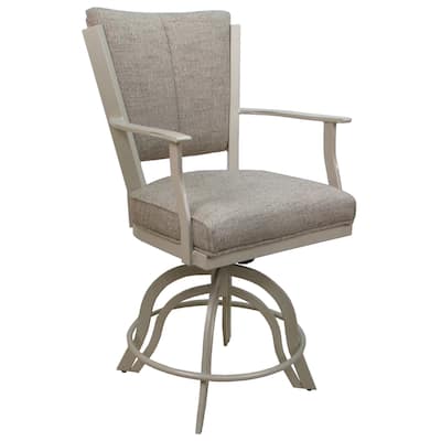 Montana Cream Swivel Tilt Metal 30" or Counter 26" Bar Stool