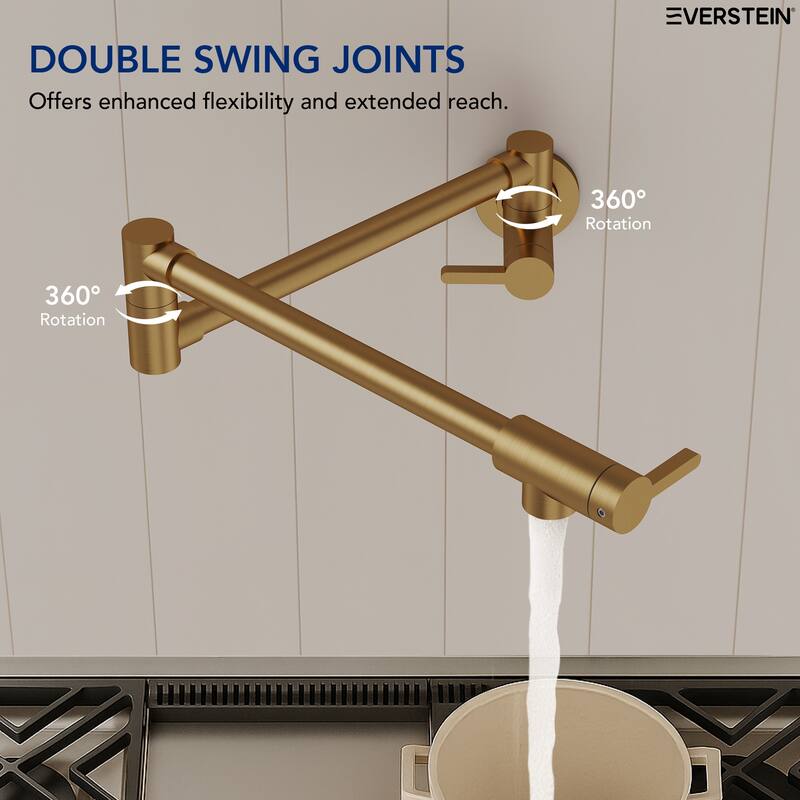 Wall Mounted Cold-Water Pot Filler,Folding Kitchen Faucet