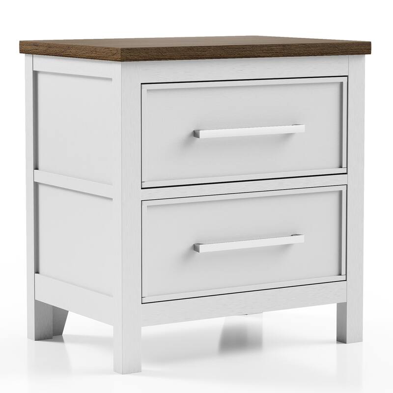 Furniture of America Althea Modern Farmhouse 3-Piece Wood Chest and 2 Nightstand Bedroom Set