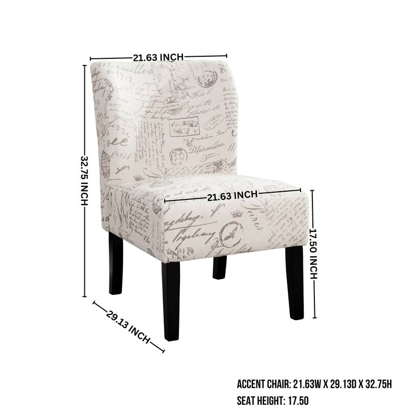 The Curated Nomad Pavilion Upholstered Armless Accent Slipper Chair