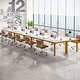 preview thumbnail 8 of 49, 6.5FT Conference Meeting Seminar Business Table Set for 16-20 Person (Set of 6)