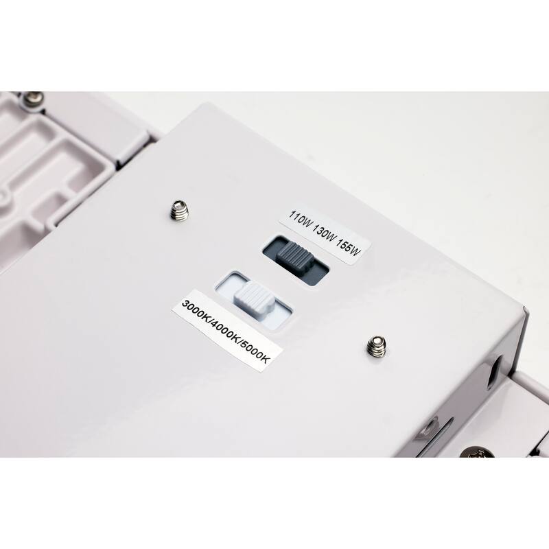 LED Linear High-Bay 110W/130W/155W Wattage Selectable 3K/4K/5K CCT Selectable - White