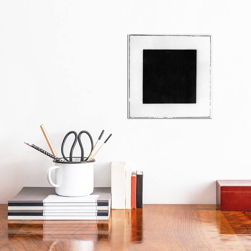 iCanvas "Black Square " by Kazimir Severinovich Malevich Canvas Print - 12x12x1.5