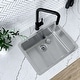 preview thumbnail 12 of 23, STYLISH 23 inches Dual-Mount Stainless Steel Single Bowl Kitchen Sink - 23" x 18" x 9"