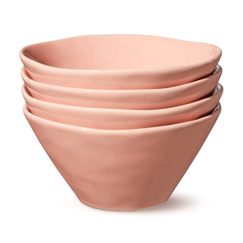 Certified International Desert Rose 6.25" Ice Cream/Dessert Bowls,Set of 4 - 6.25'' W x 6.25'' D x 3'' H