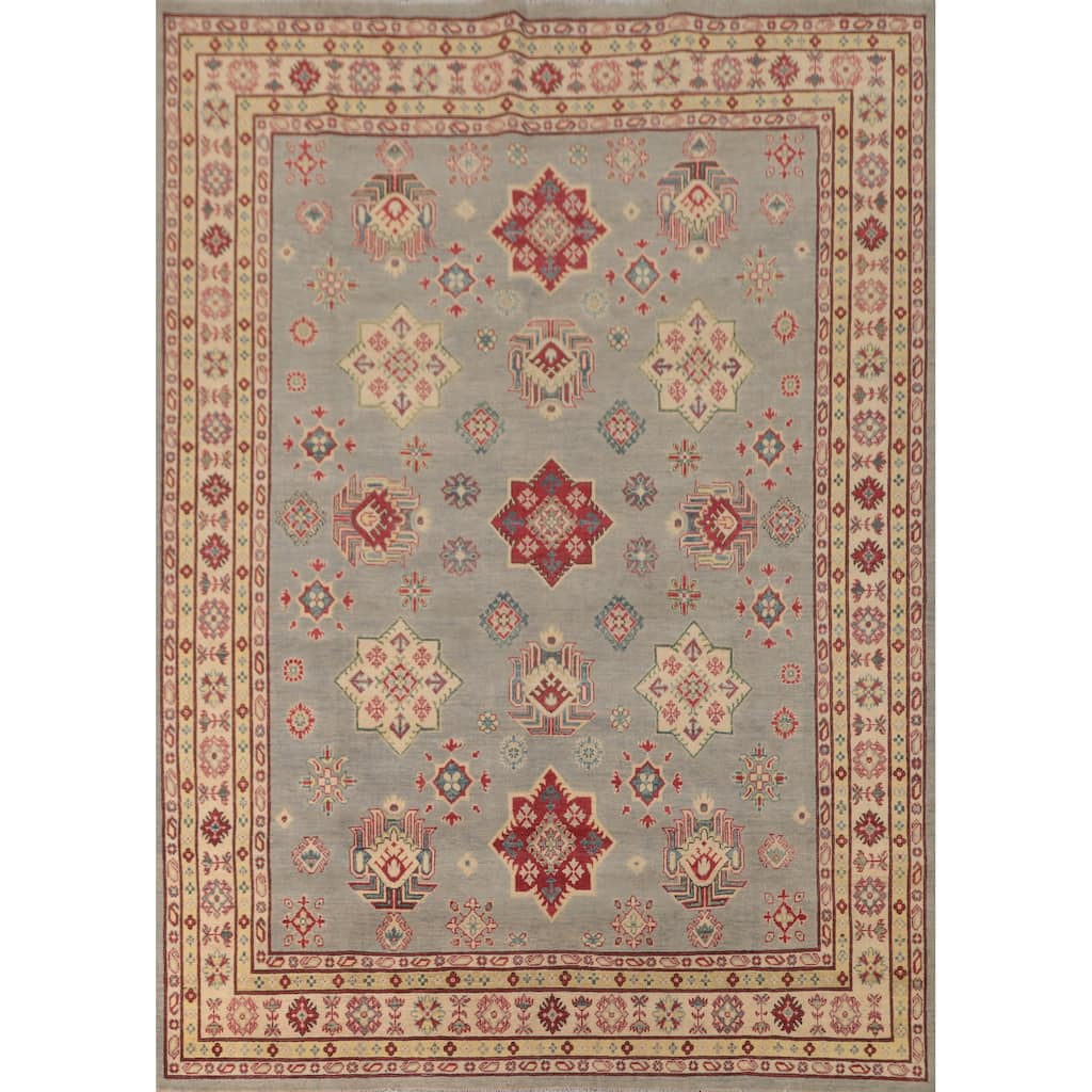 Kazak Area Rug Handmade Wool Carpet - 8'2" x 10'3"
