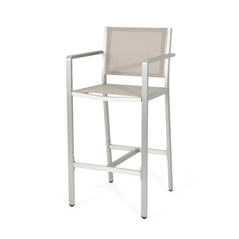 Cape Coral Outdoor 5-piece Aluminum Square Bar Set by Christopher Knight Home