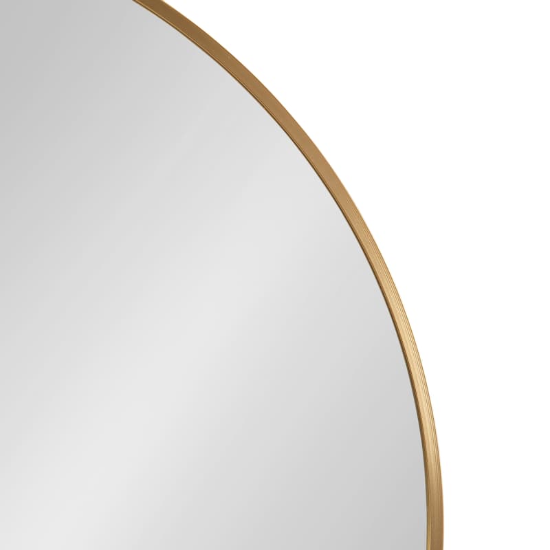 Kate and Laurel Zayda Metal Round Mirror