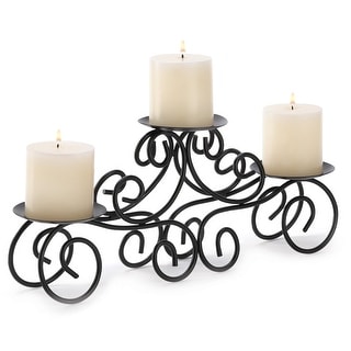Adeco Iron Pyramid Candle Holder - Overstock - 10296878