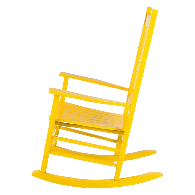 Heritage Solid Wood Outdoor Patio Rocking Chair Rocker (Set of 2)