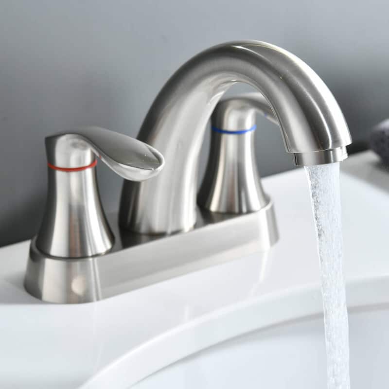BATHLET 4 Inch Bathroom Faucets for Sink 3 Hole, with Pop Up Drain