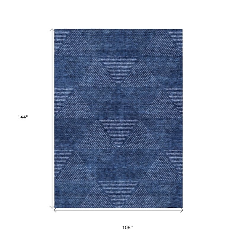 HomeRoots Geometric Transitional Rectangle Outdoor Rug