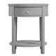 preview thumbnail 20 of 55, Fillmore 1-Drawer Oval Wood Shelf Accent End Table by iNSPIRE Q Modern