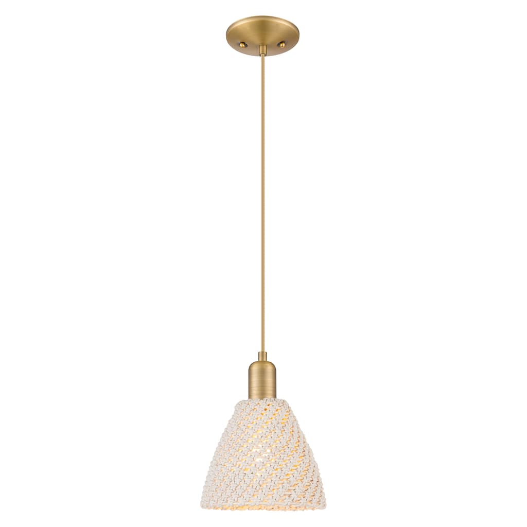 Innovations Lighting Downtown Urban - Natural Ballston Dome - 1 Light 8" Cord Hung Mini Pendant