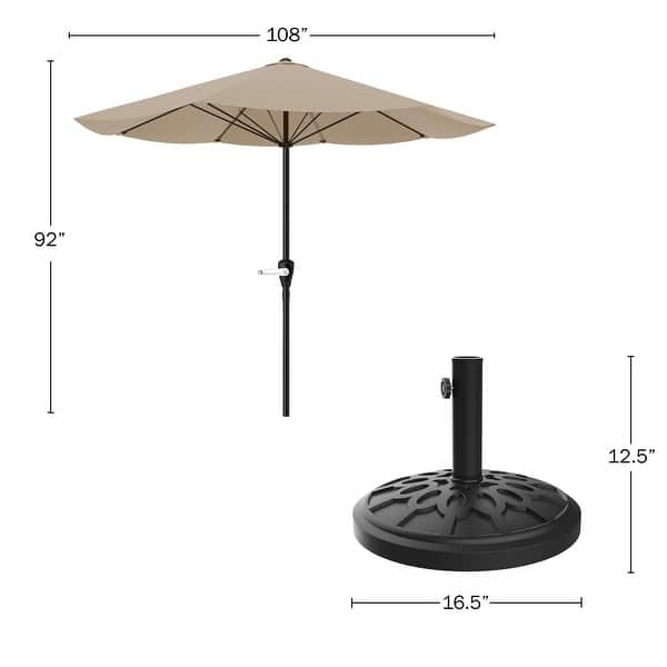 charcoal patio umbrella 10' Round Sunbrella Cast Charcoal Grey Outdoor Patio Umbrella with Black Metal Frame