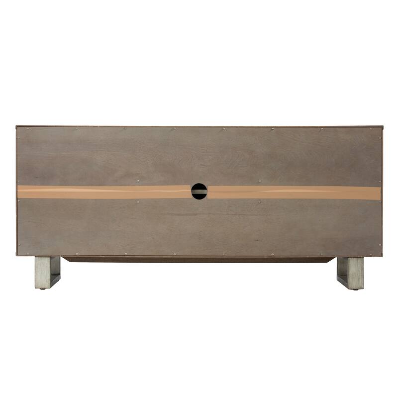 SEI Furniture Abigail 3-Door Media TV Stand for TV's up to 52"