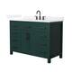 Option Green / White Quartz Top / Matte Black Hardware