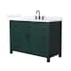 Option Green / White Quartz Top / Matte Black Hardware