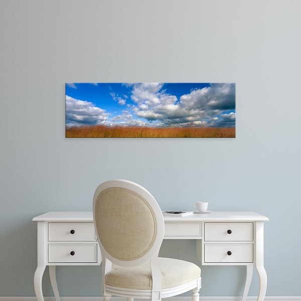 Easy Art Prints Panoramic Images's 'Clouds over a field, Hayden Prairie State Preserve, Howard County, Iowa' Canvas Art