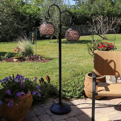 Gardner Oil Rubbed Bronze 62-inch Indoor/ Outdoor Floor Lamp - 24" x 12.5" x 62" H