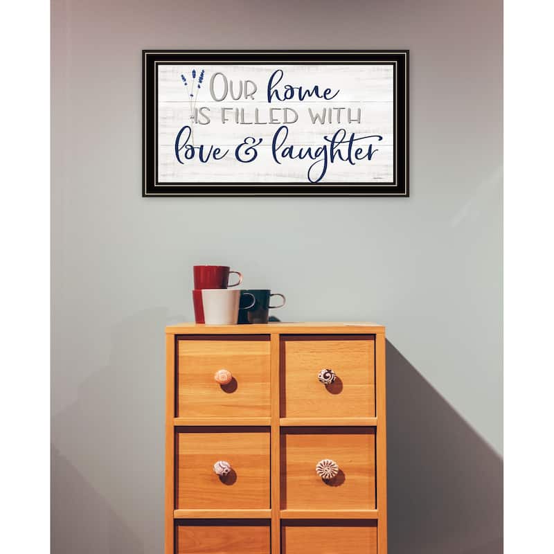 TrendyDecor4U Contemporary "Our Home" Framed Print Wall Art