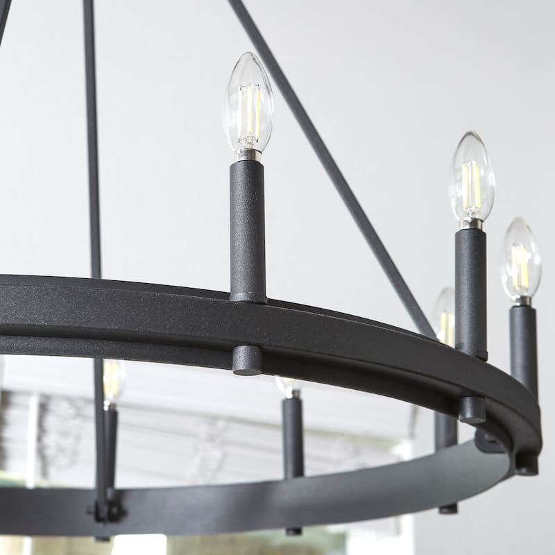 Quorum International 611-12 Aura 12 Light 32" Wide Taper Candle Ring