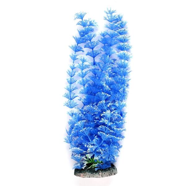 Aquarium Tank Decorations Artificial Simulation Plants Grass Blue On Sale Overstock 24154933