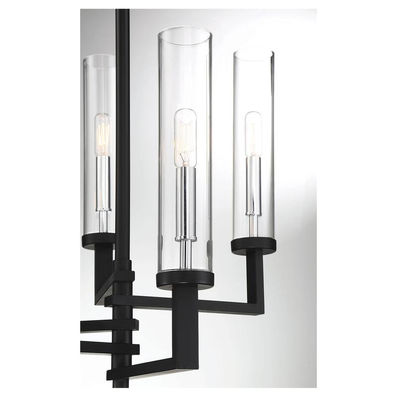 Savoy House Folsom 5 Light 17" Wide Chandelier with Glass Shades