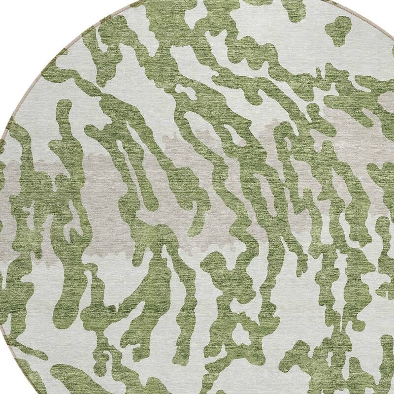 HomeRoots Animal Print Transitional Rectangle Outdoor Rug