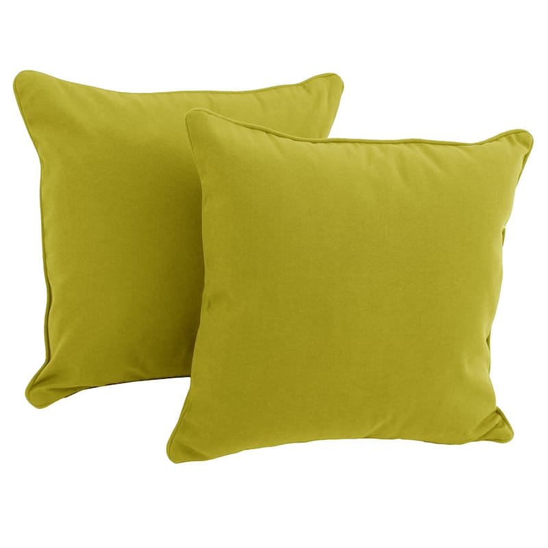 18-inch Twill Throw Pillows (Set of 2) - Mojito Lime
