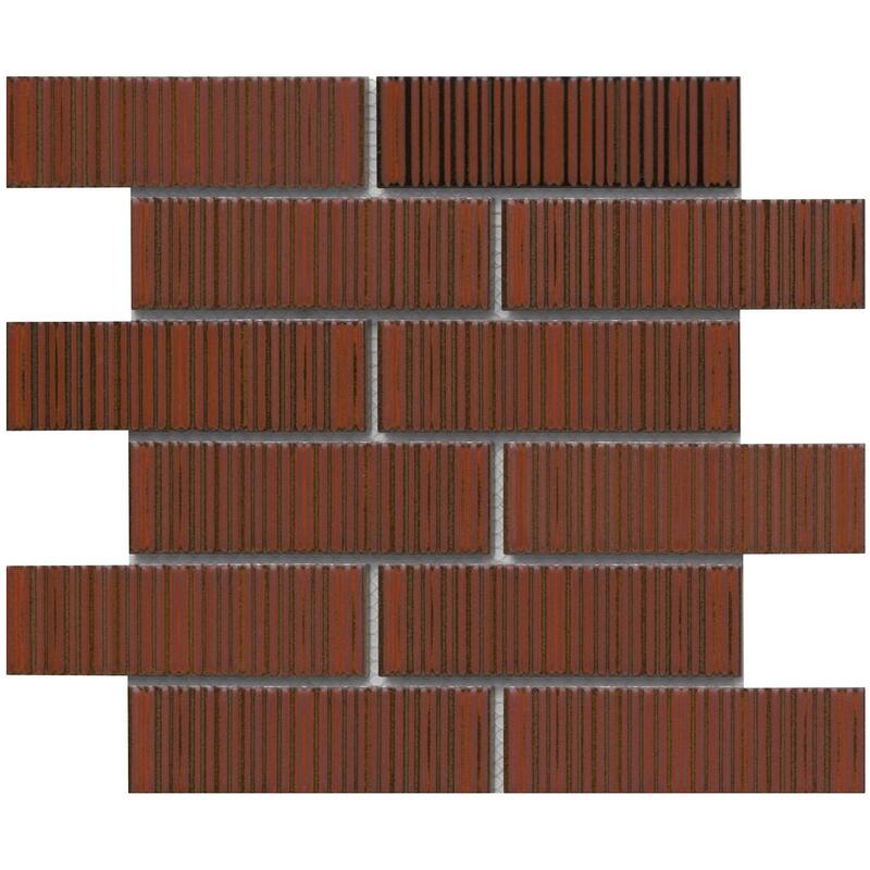 Emser Tile W50ORNA1112MOFP Ornami - 11" x 12" Brick Wall Tile - Glossy