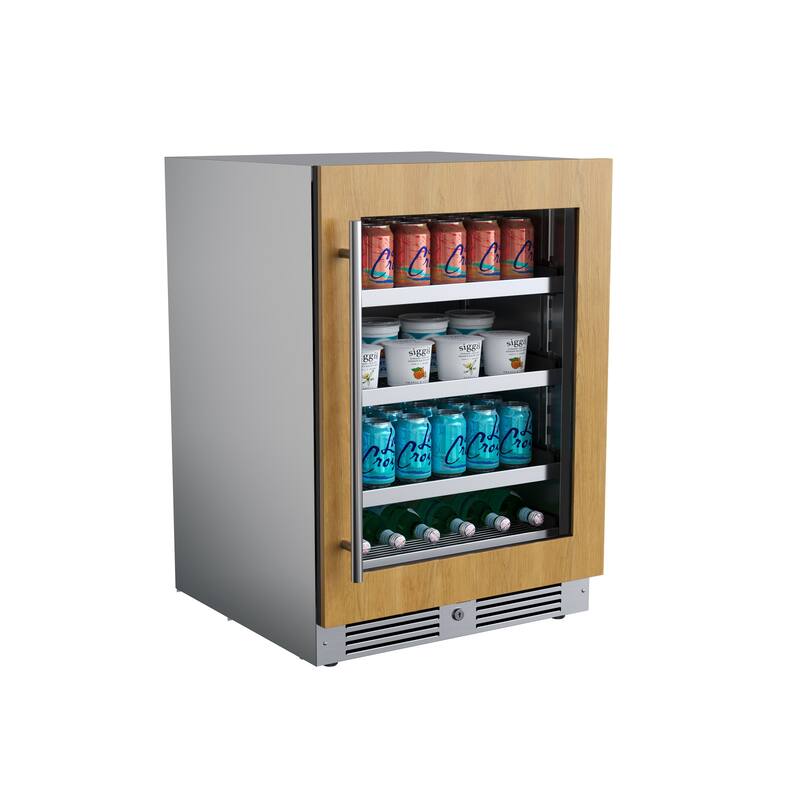 Landmark L3124UI1BGRH 24" Wide 154 Can Capacity Beverage Cooler with