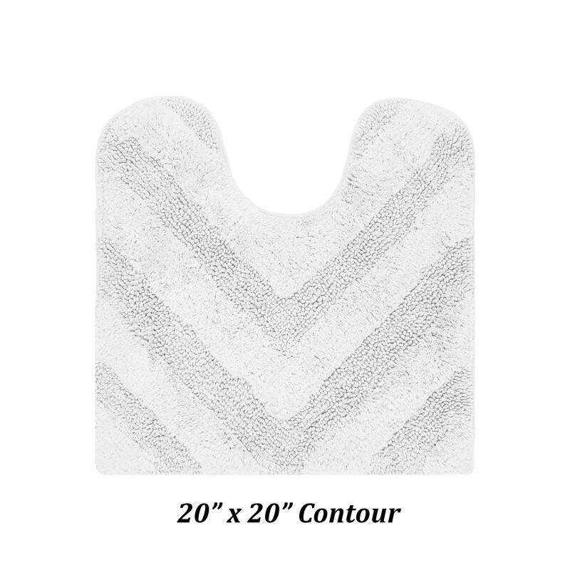 Better Trends Bathroom Rug 100% Cotton Tufted Water Absorbent Bath Rug for Shower, Sink Bath Mats Machine Wash Hugo Collection