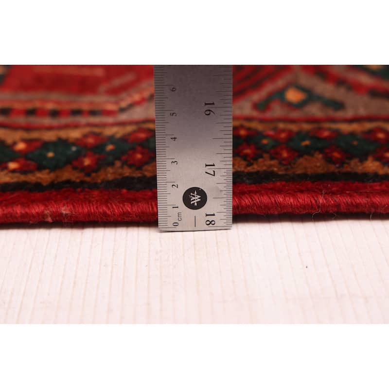 ECARPETGALLERY Hand-knotted Andelz Red Wool Rug - 4'6 x 6'5