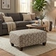 preview thumbnail 9 of 18, Roundhill Furniture Marvella 3-Piece Living Room Set, Chocolate Faux Leather and Curly Shearling Upholstery