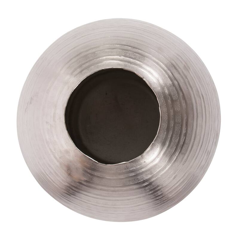 Allan Andrews Silver Chiseled Decorative Teardrop Vase