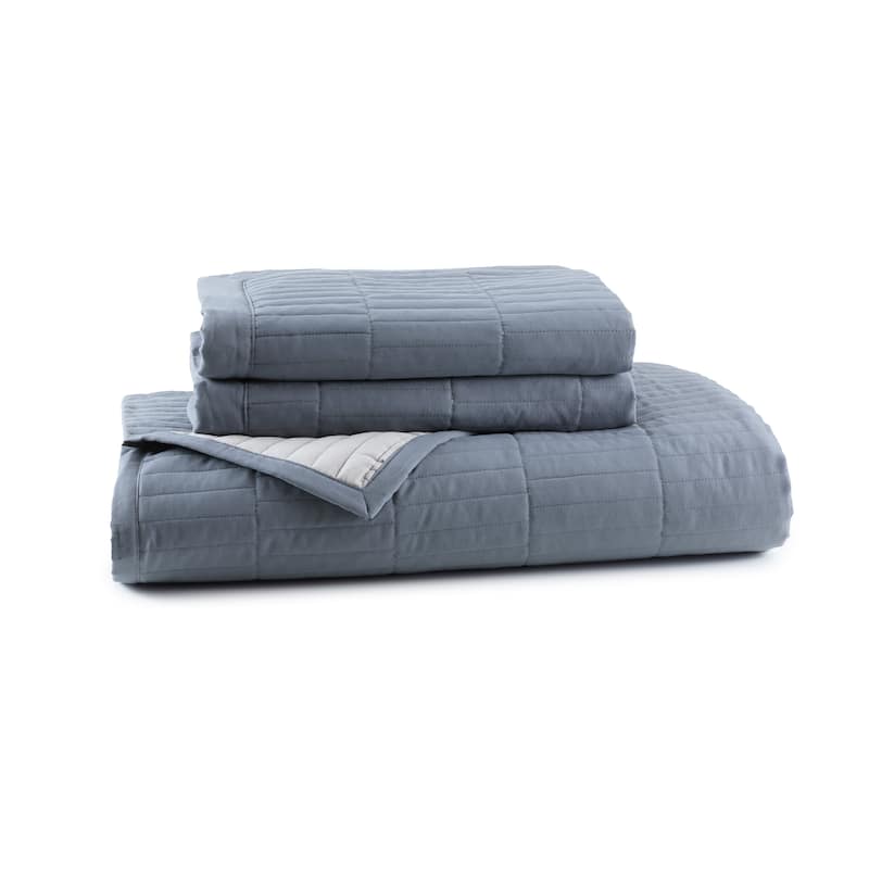 Jennifer Adams Codora 3pc. Wrinkle-Resistant Reversible Coverlet Set