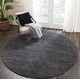 preview thumbnail 48 of 178, Nourison Malibu Shag Area Rug 7'10" Round - Charcoal