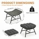 preview thumbnail 21 of 26, 2-Piece Outdoor Wicker Ottomans with Cushions, Weather-Resistant Boho Patio Rattan Footrests for Garden, Porch, and Balcony