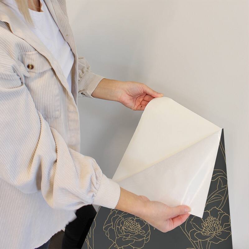 Peonies Removable Peel and Stick Wallpaper
