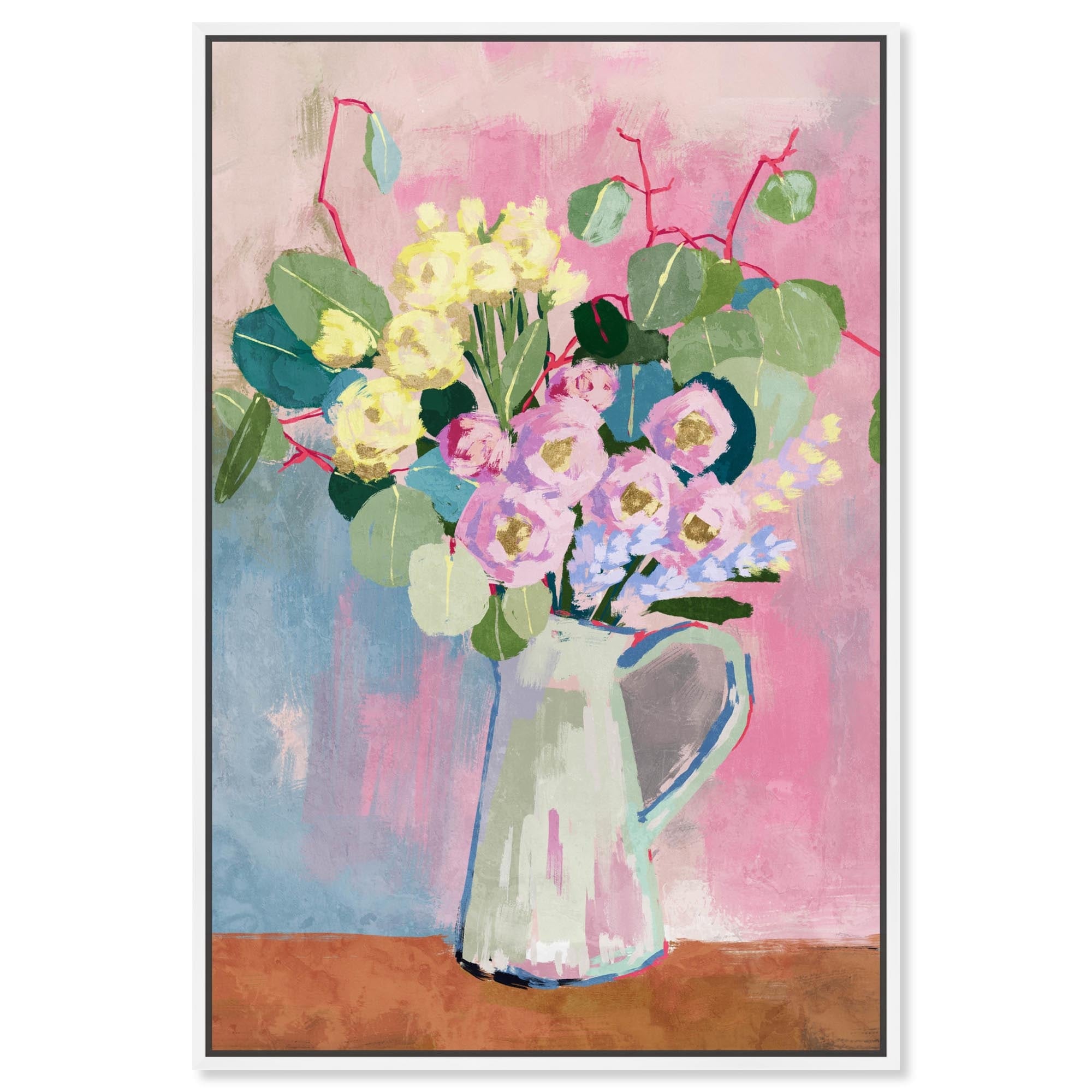 Her Favorite Vase Canvas Spring Floral Wall Art by Art Remedy