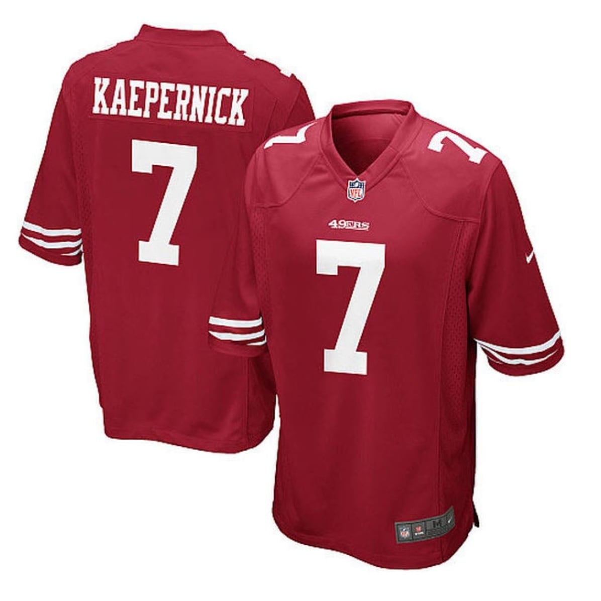 colin kaepernick black and red jersey