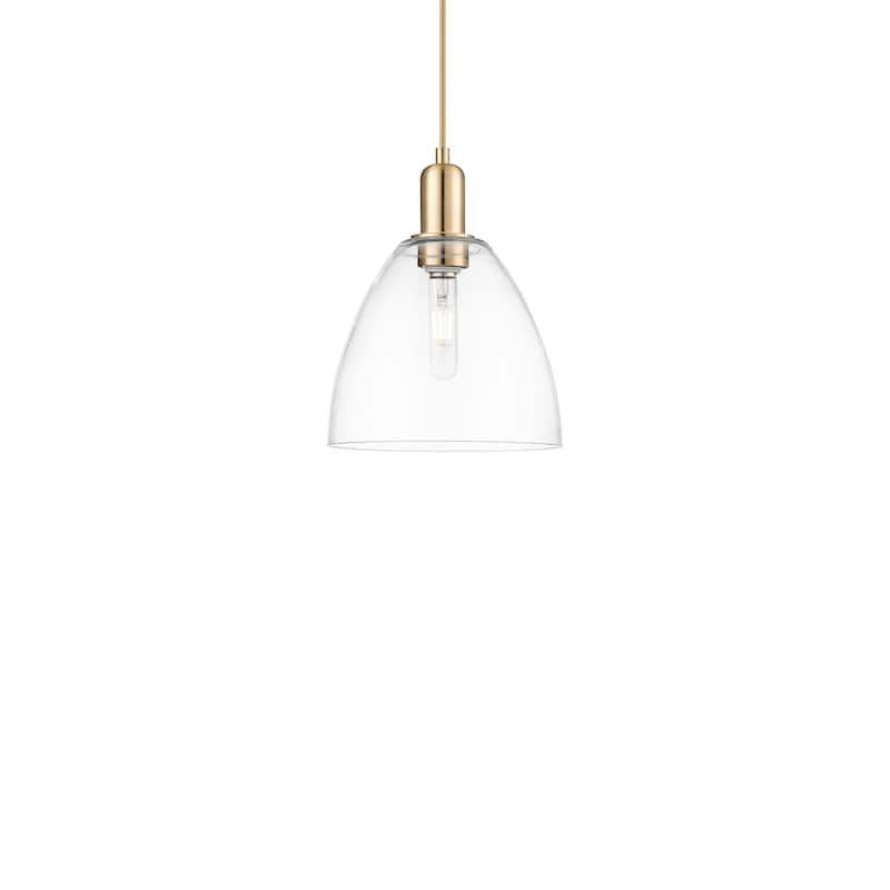 Innovations Lighting 716-1P-13-9 Bristol Pendant Bristol 9" Wide Mini - Champagne Bronze / Clear