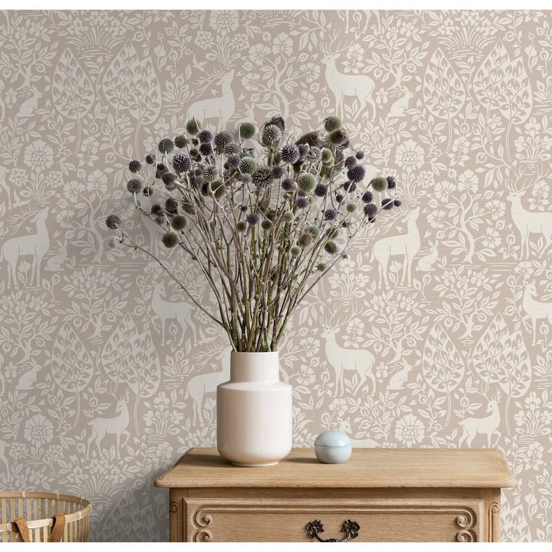 Deer Woods Non-pasted Wallpaper – 396in. x 21in. – Covers 56 square feet