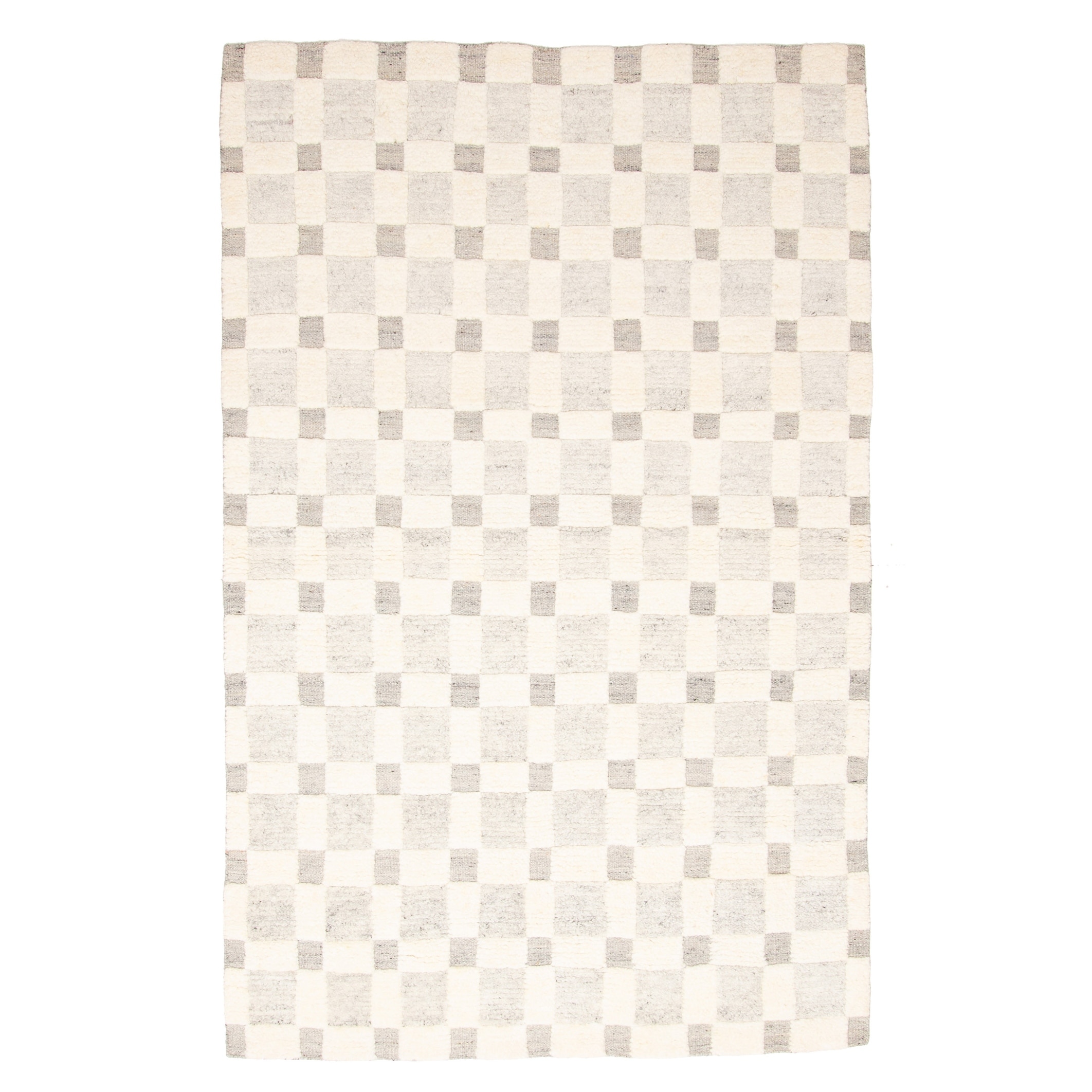 ECARPETGALLERY Hand-knotted Tangier Cream Wool Rug - 5'0 x 8'1