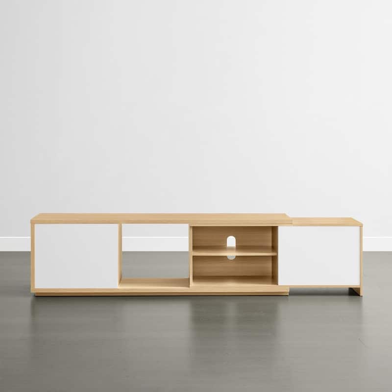 Spruce & Spring 62''-86'' Expandable TV Stand Media Console Entertainment Center