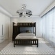 preview thumbnail 10 of 20, Twin Over Full Bunk Bed with 6 Drawers, Flexible Shelves and GuardRail
